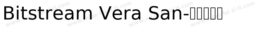 Bitstream Vera San字体转换
